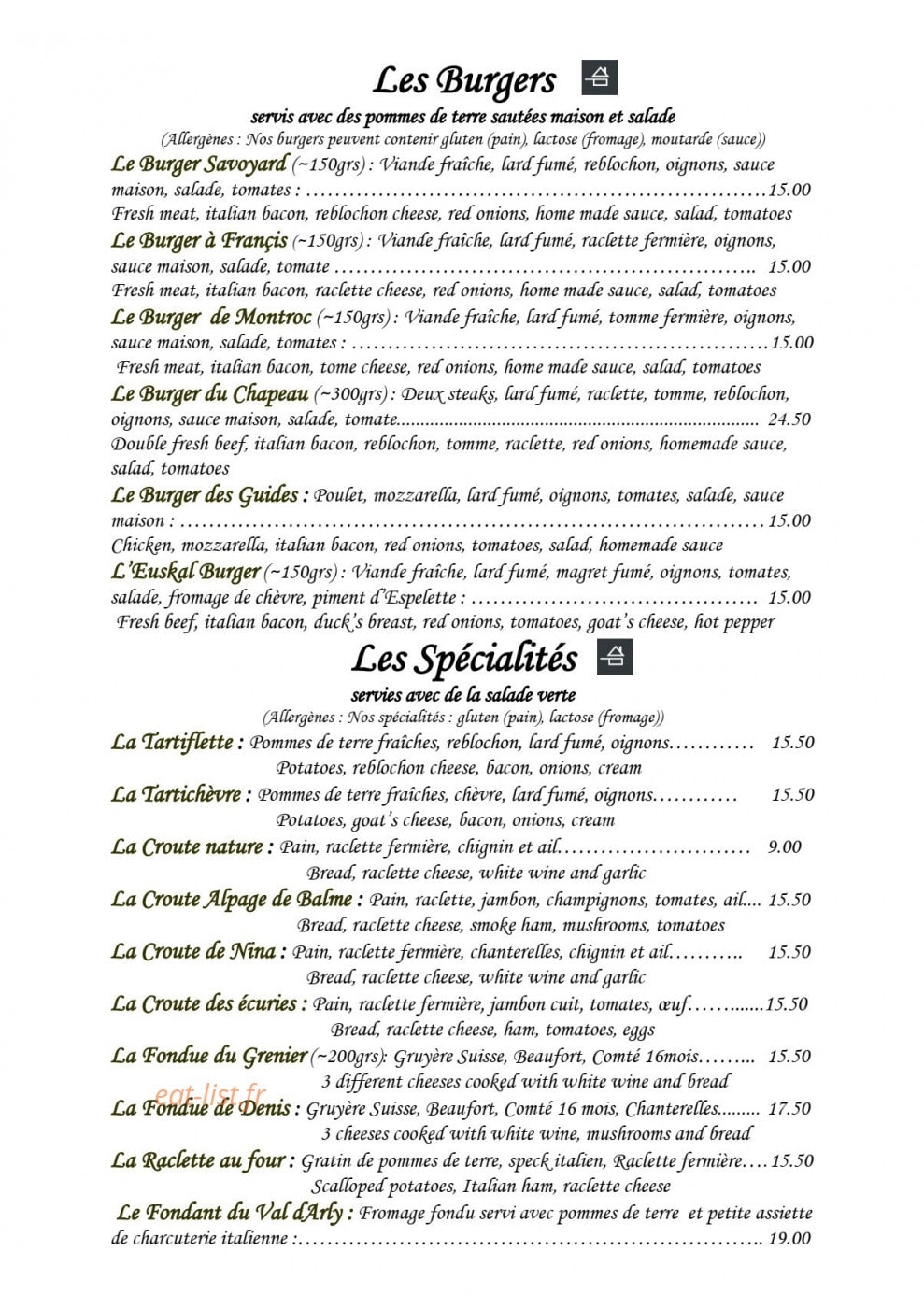 Le Grenier — carte page 4