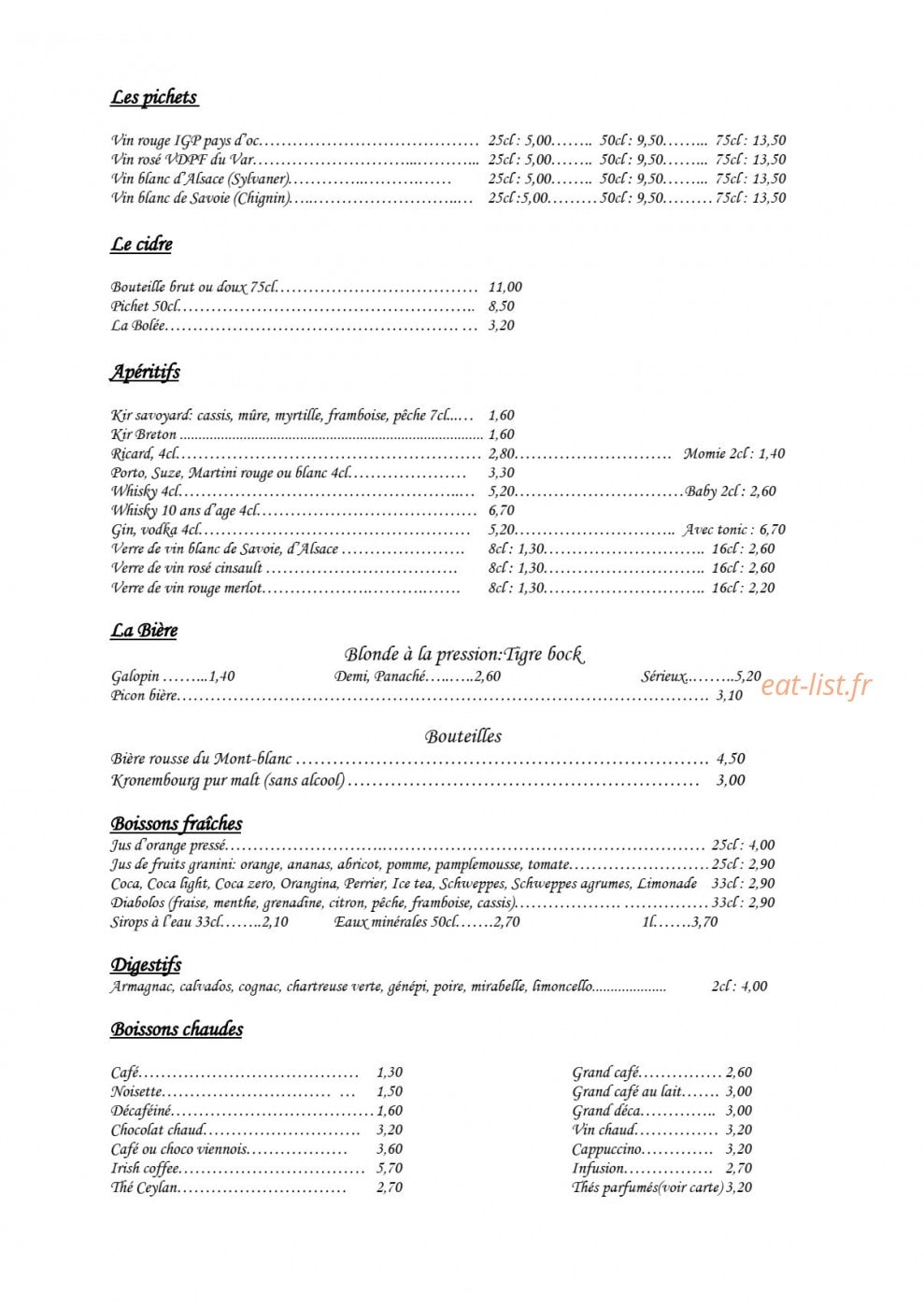 Le Grenier — carte page 9
