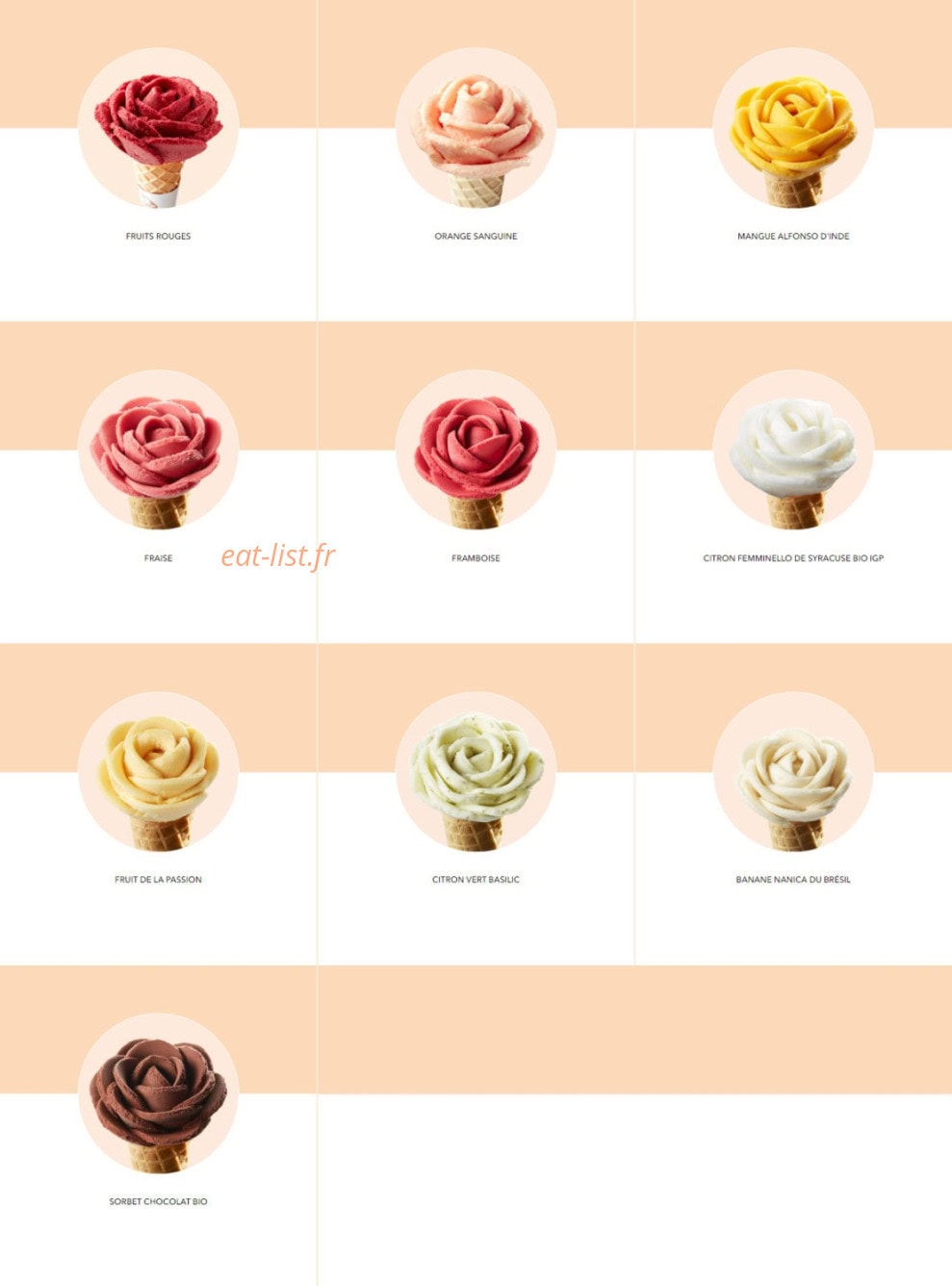 Amorino — carte page 2