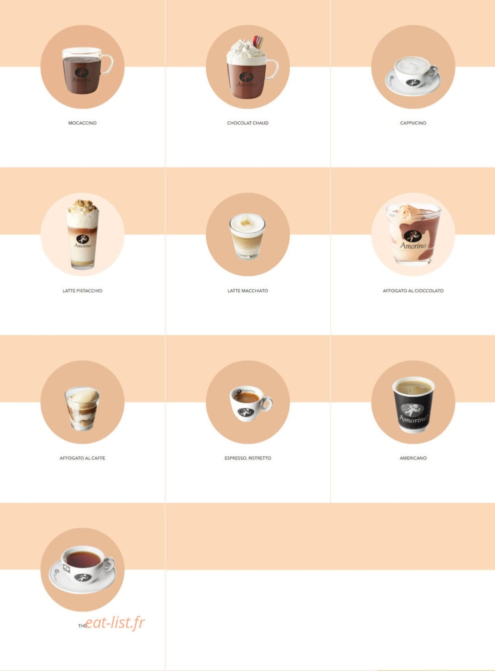 Amorino — carte page 5