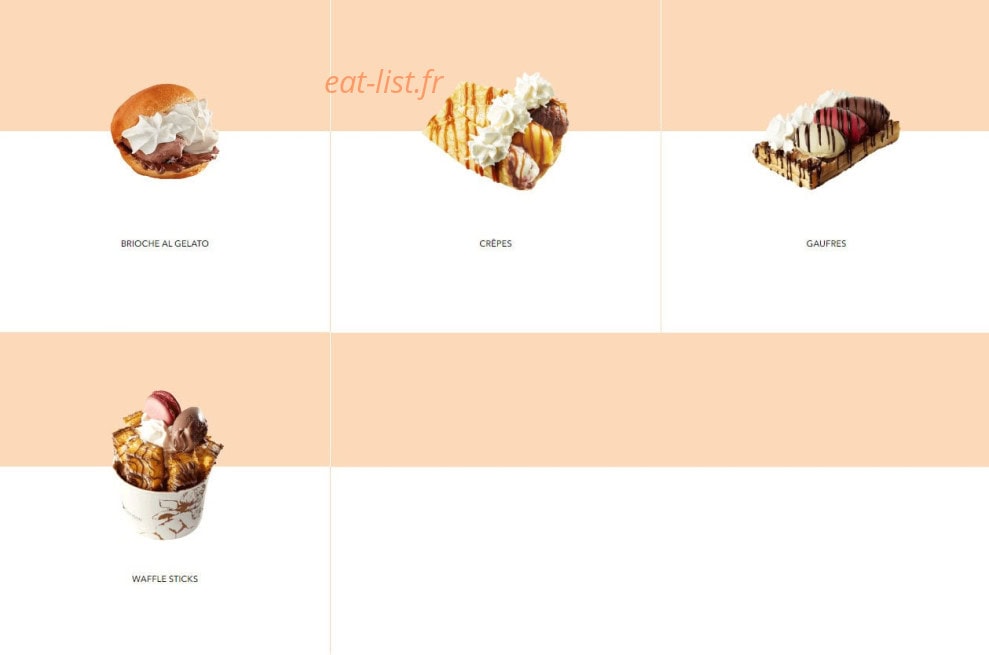 Amorino — carte page 4