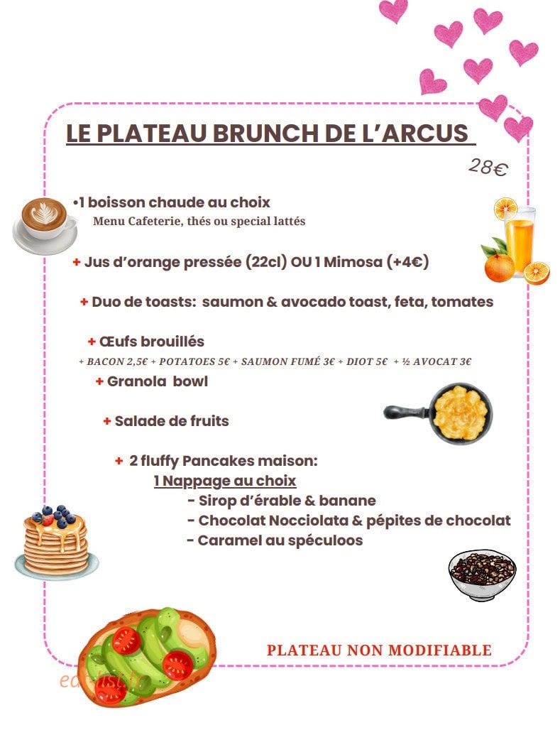 Arcus Coffee — carte page 1