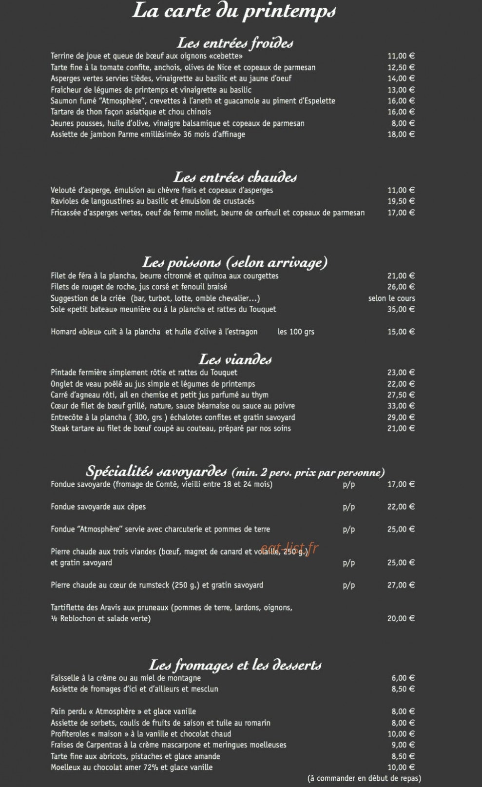 Atmosphère — carte page 1