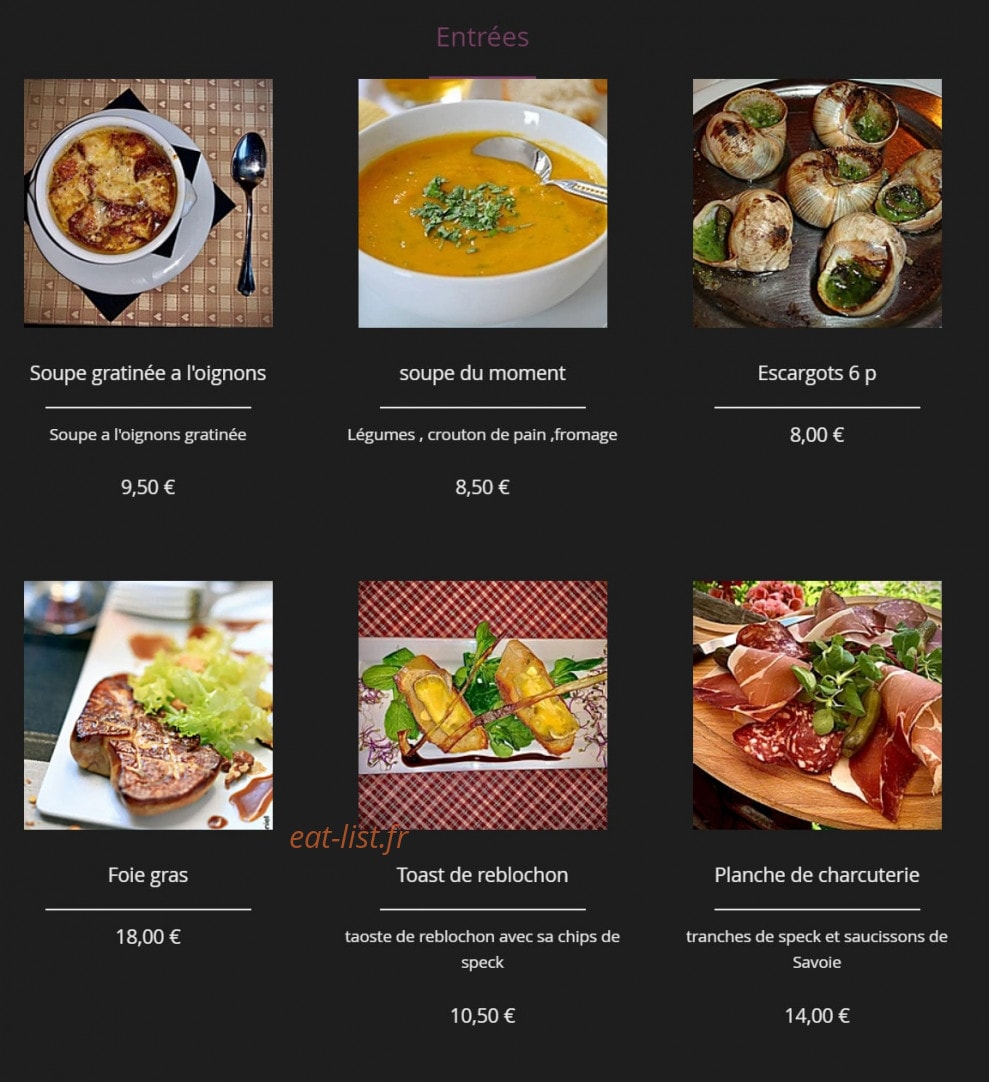 Aux Dix Vins — carte page 1