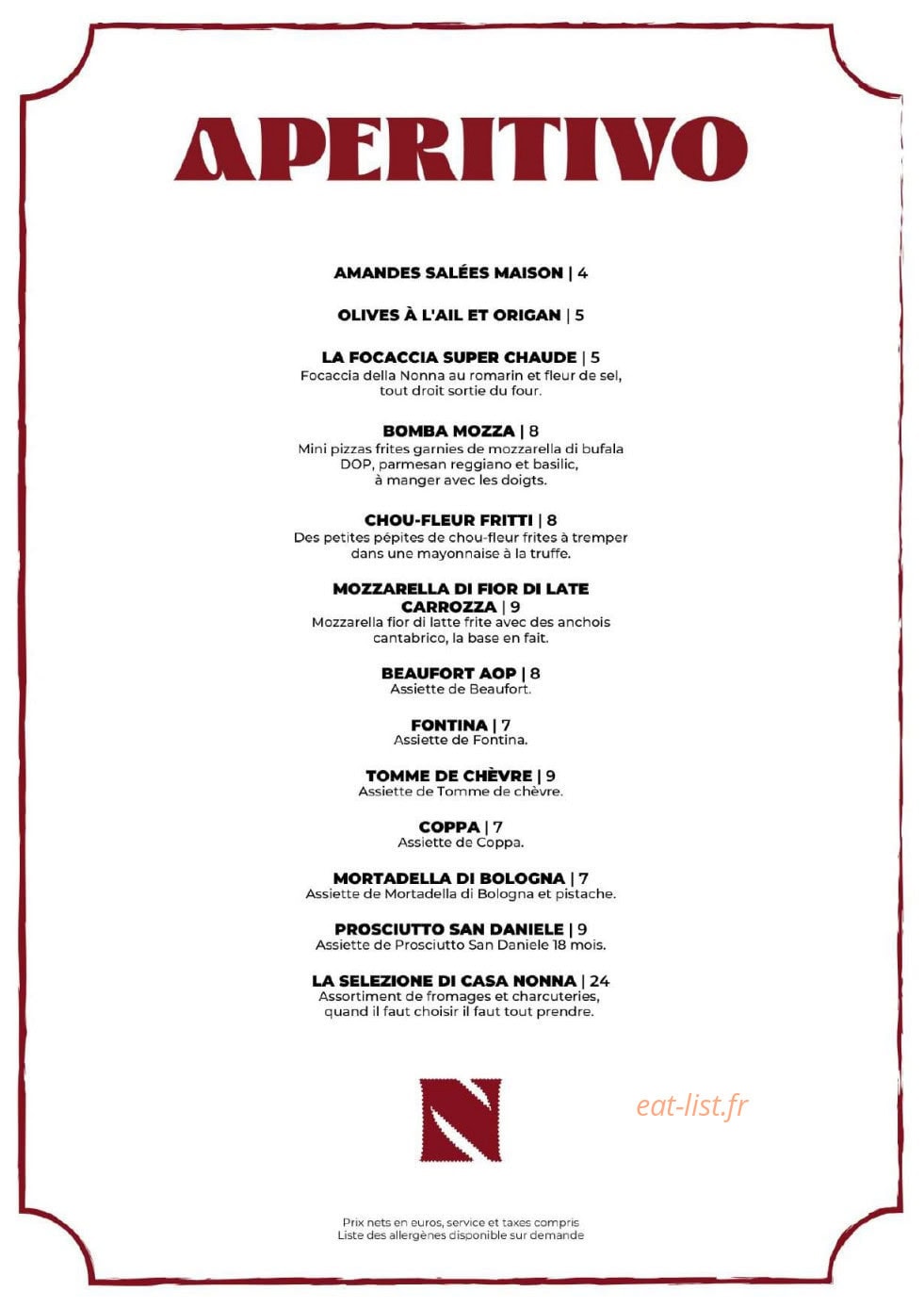 Casa Nonna — carte page 13