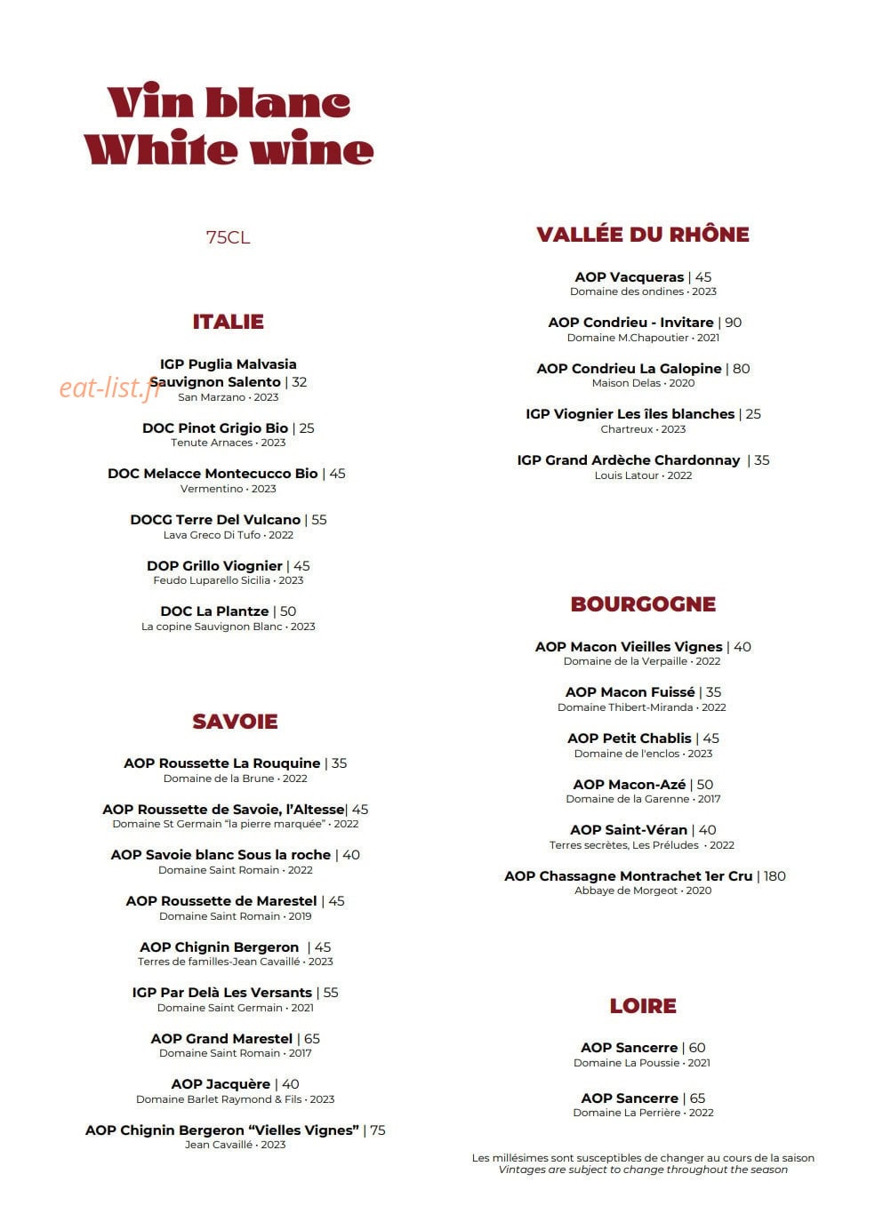 Casa Nonna — carte page 8