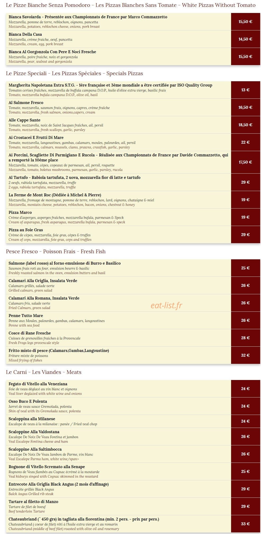 Casa Valerio — carte page 3