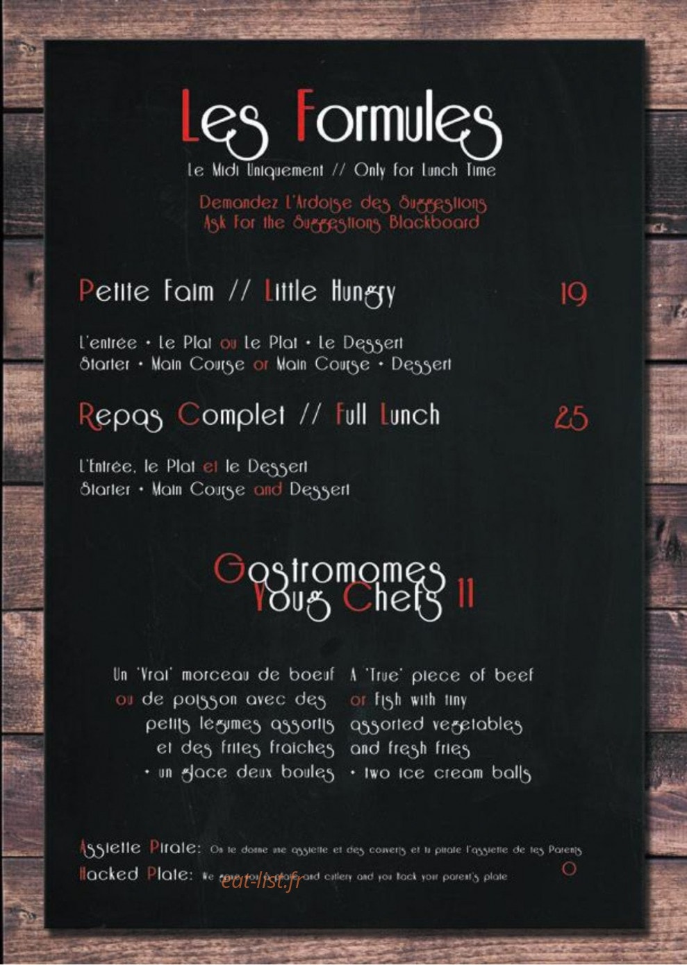 Chez Constant — carte page 8