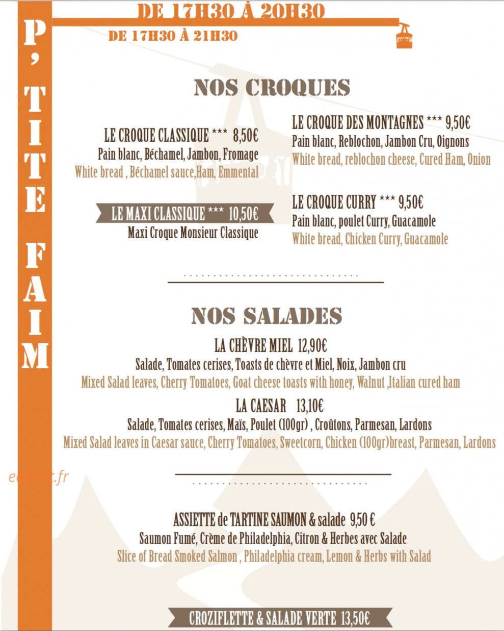 L'Atelier — carte page 1