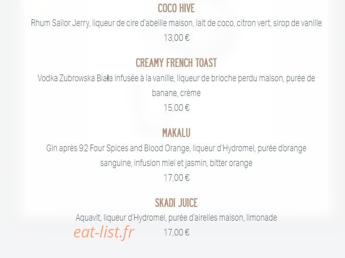 L'Hydromel — carte page 27
