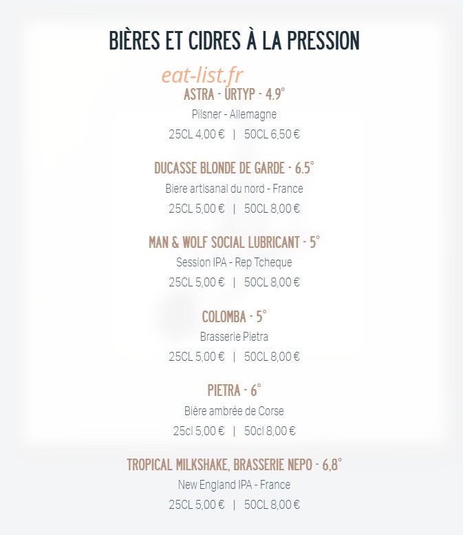 L'Hydromel — carte page 9