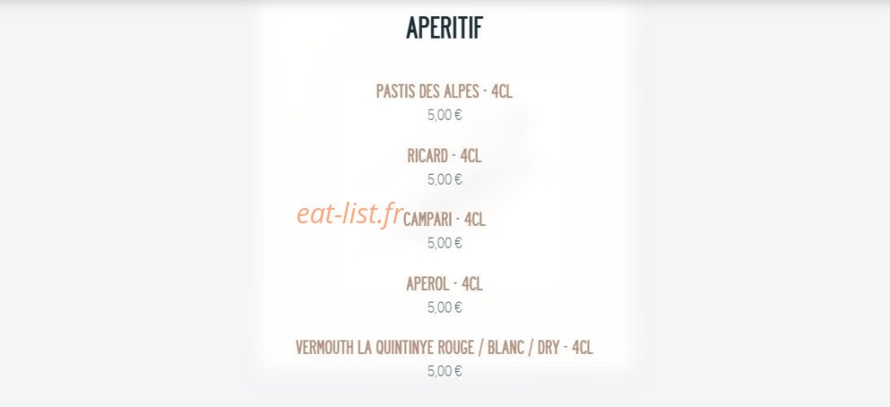 L'Hydromel — carte page 17