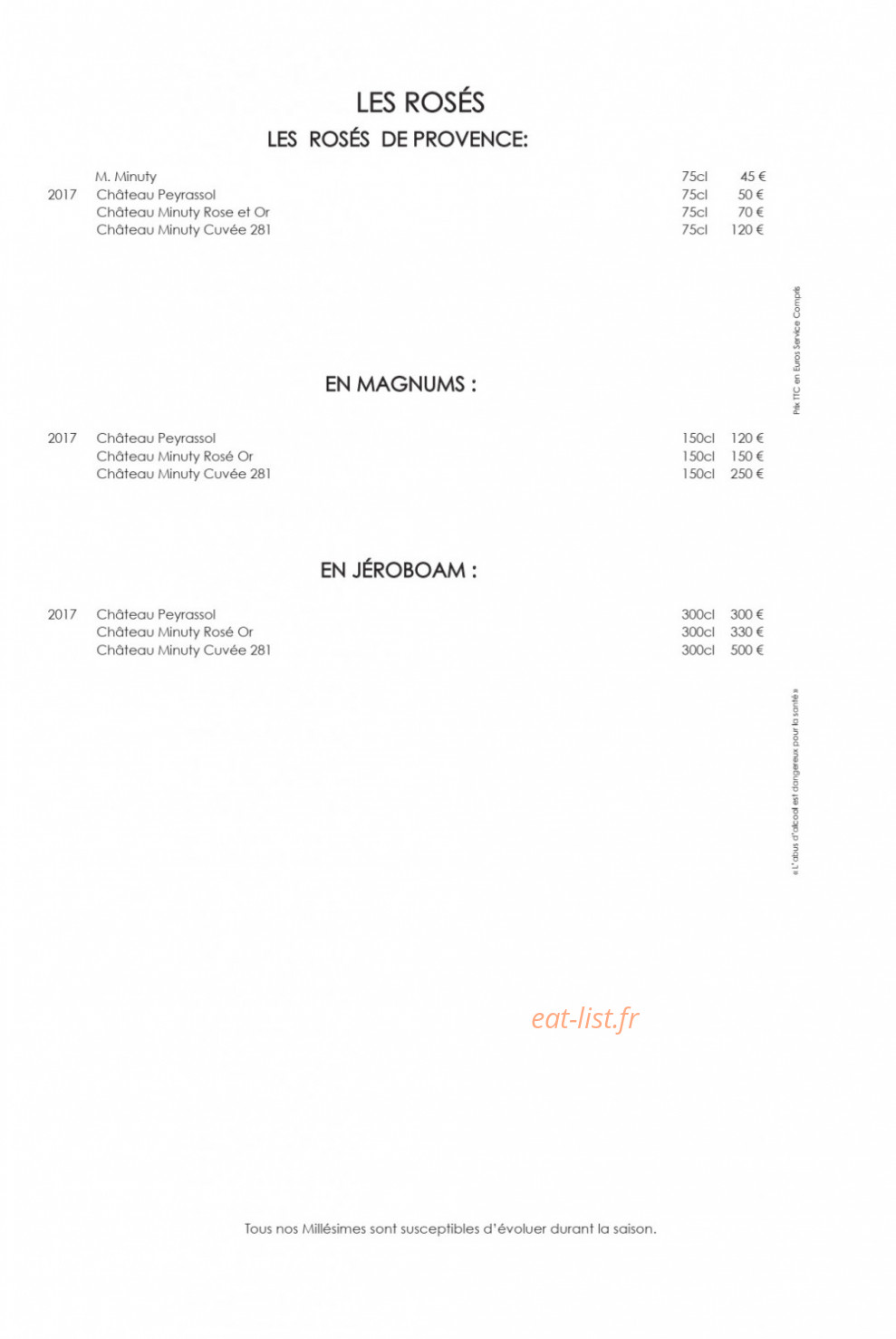 La Fruitière — carte page 11