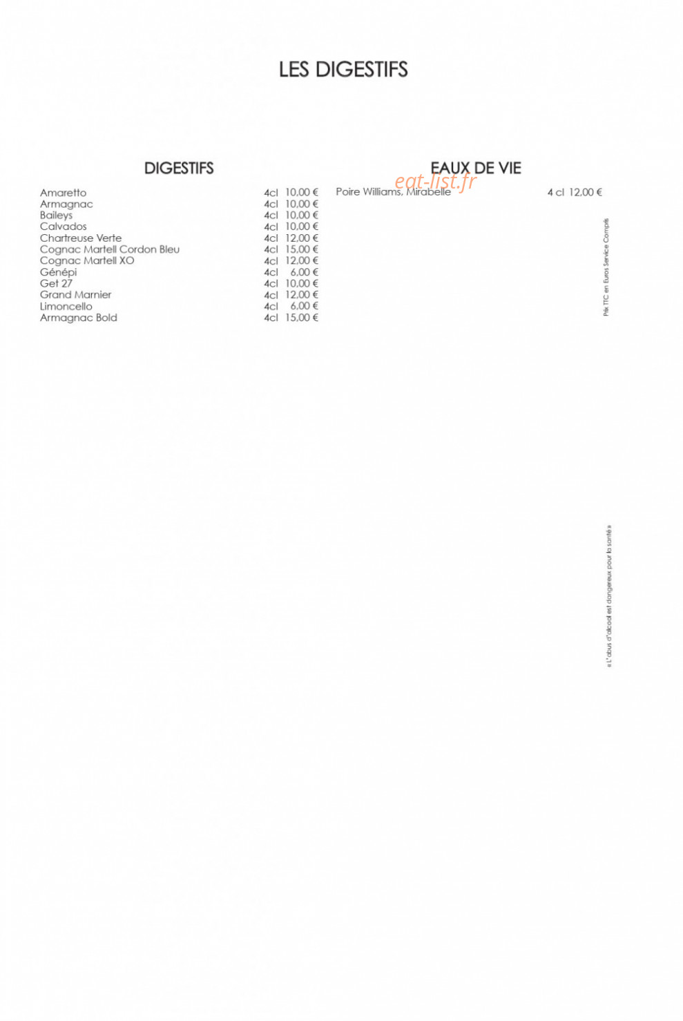 La Fruitière — carte page 13
