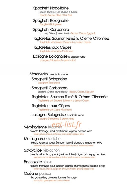 Le Boccalatte — carte page 8