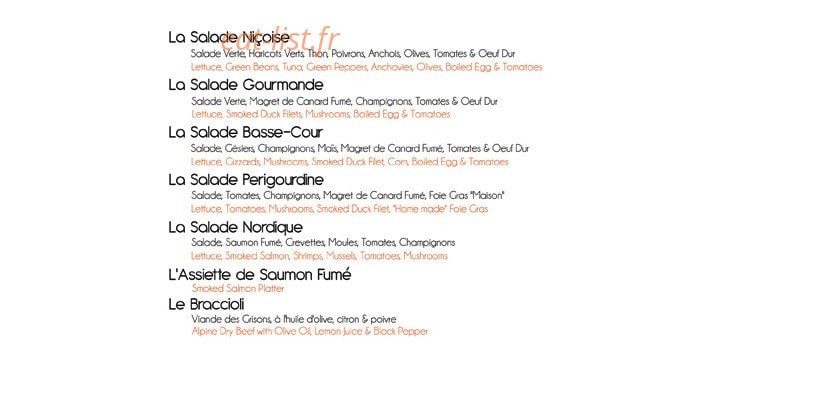Le Boccalatte — carte page 4