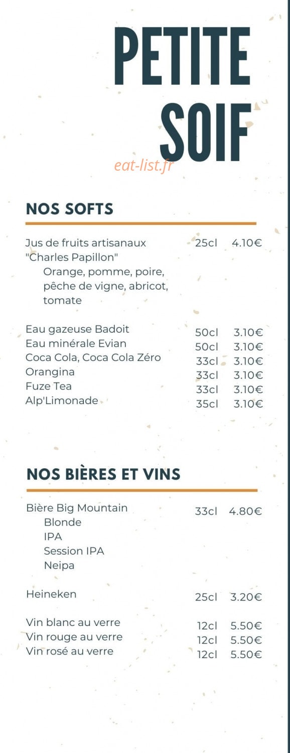 Le Cafe du Genepy — carte page 3