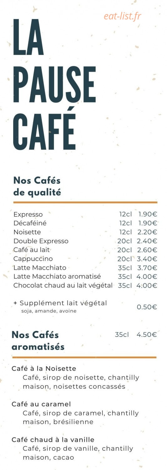 Le Cafe du Genepy — carte page 5