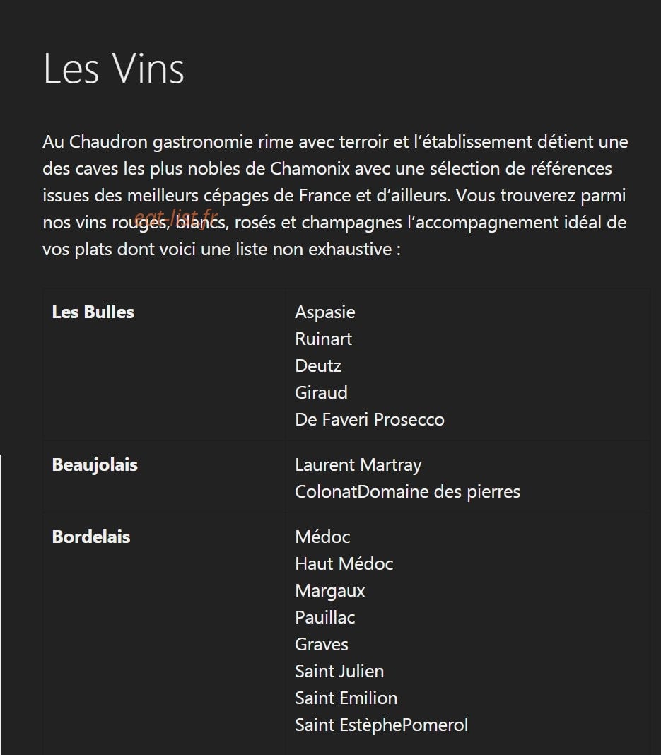 Le Chaudron — carte page 6