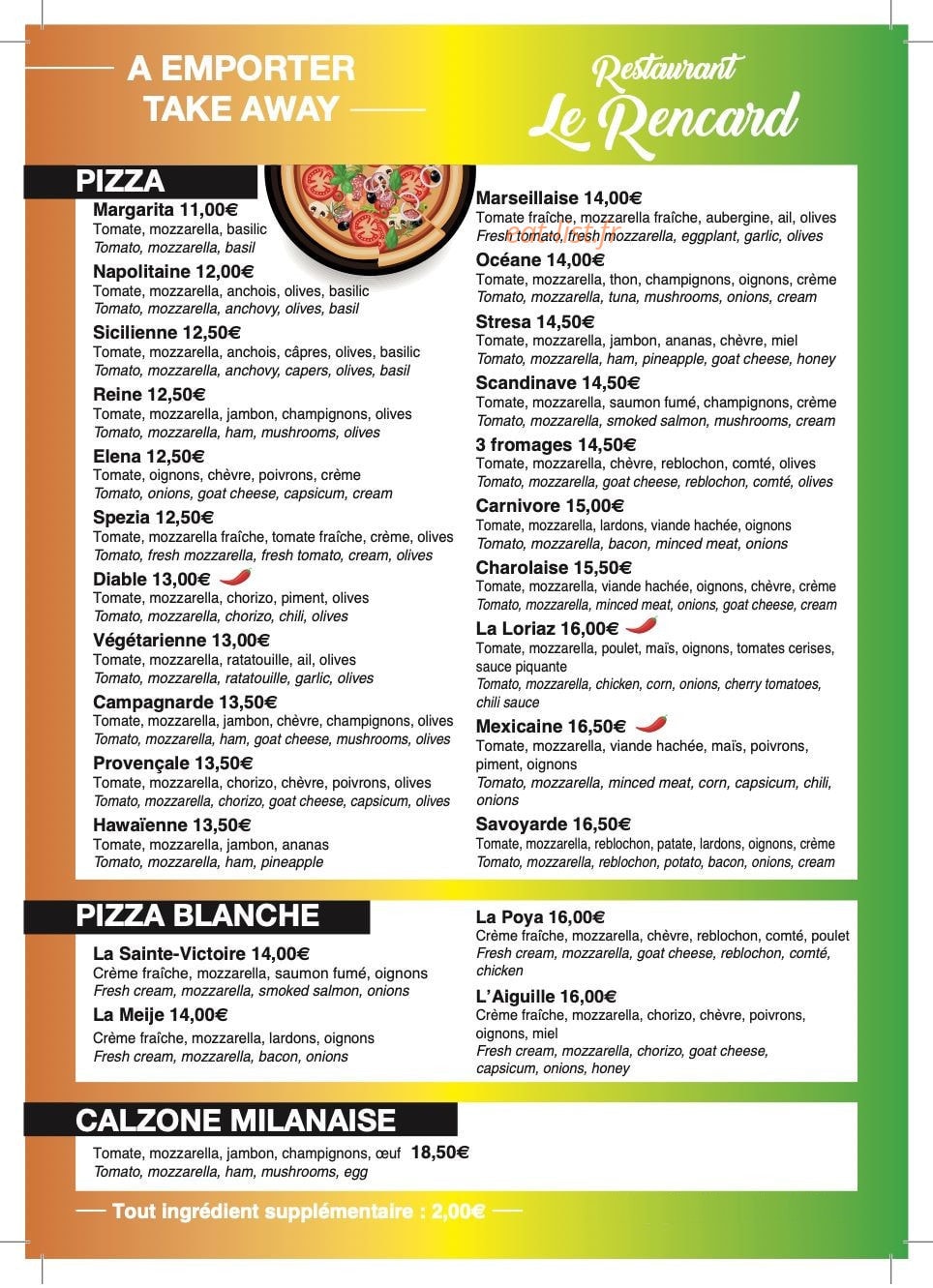 Le Rencard — carte page 1