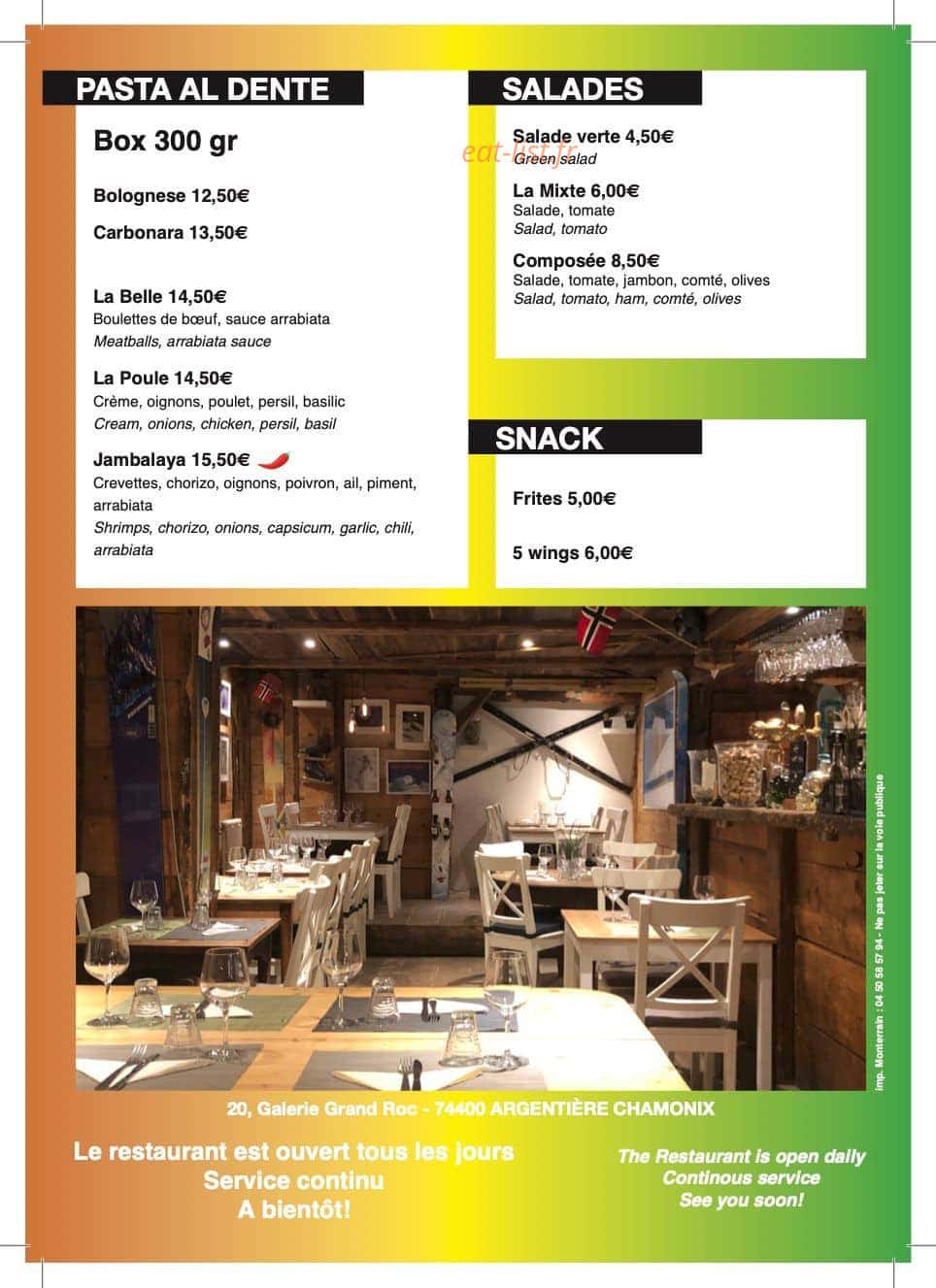 Le Rencard — carte page 2