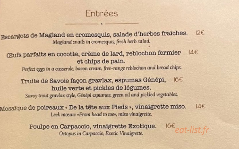 Le Rond Point — carte page 1