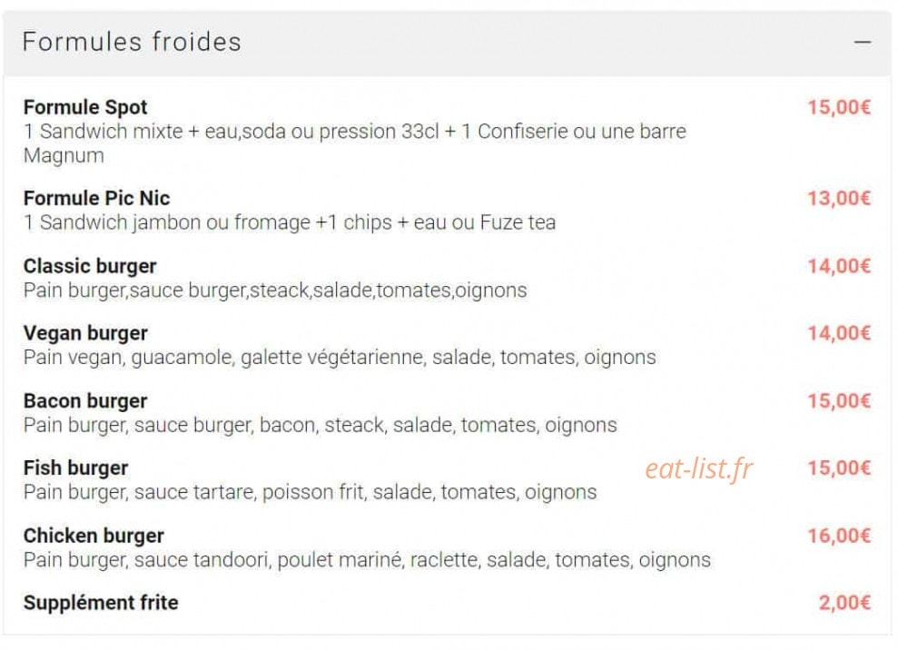 Le Spot — carte page 2