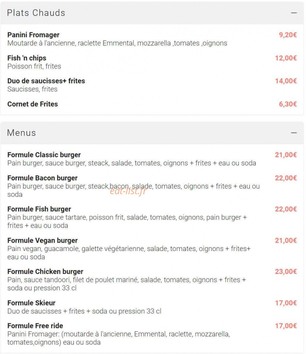 Le Spot — carte page 1
