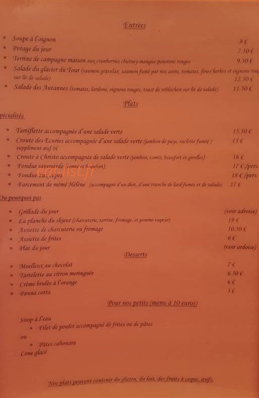 Les écuries de Charamillon — carte page 1