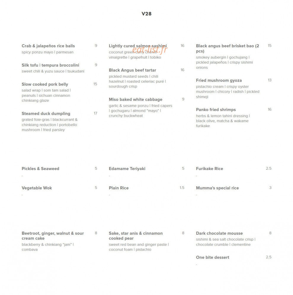Mumma — carte page 1