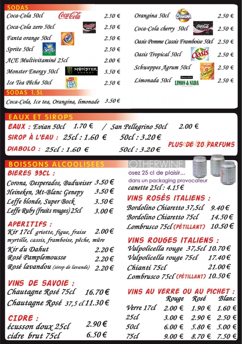 Paradisio Pizza — carte page 5