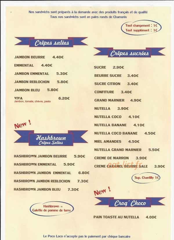 Poco Loco — carte page 2