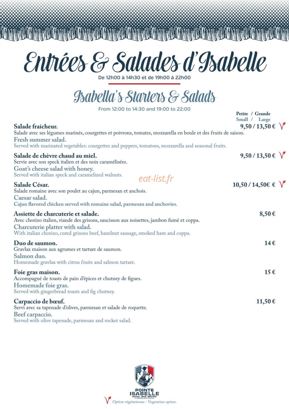 Pointe Isabelle — carte page 1
