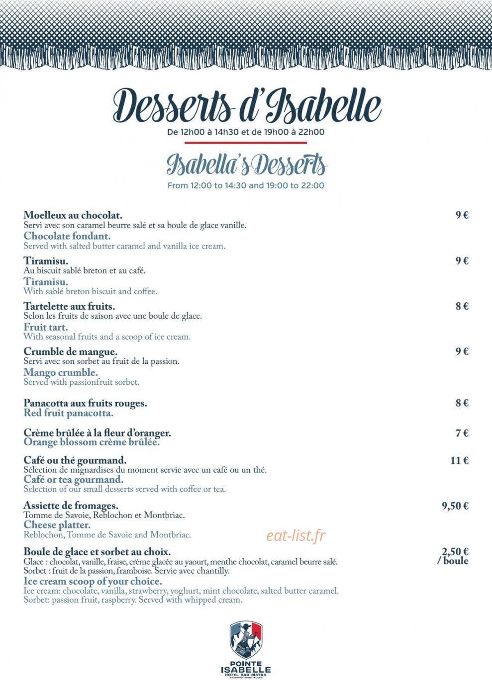 Pointe Isabelle — carte page 3