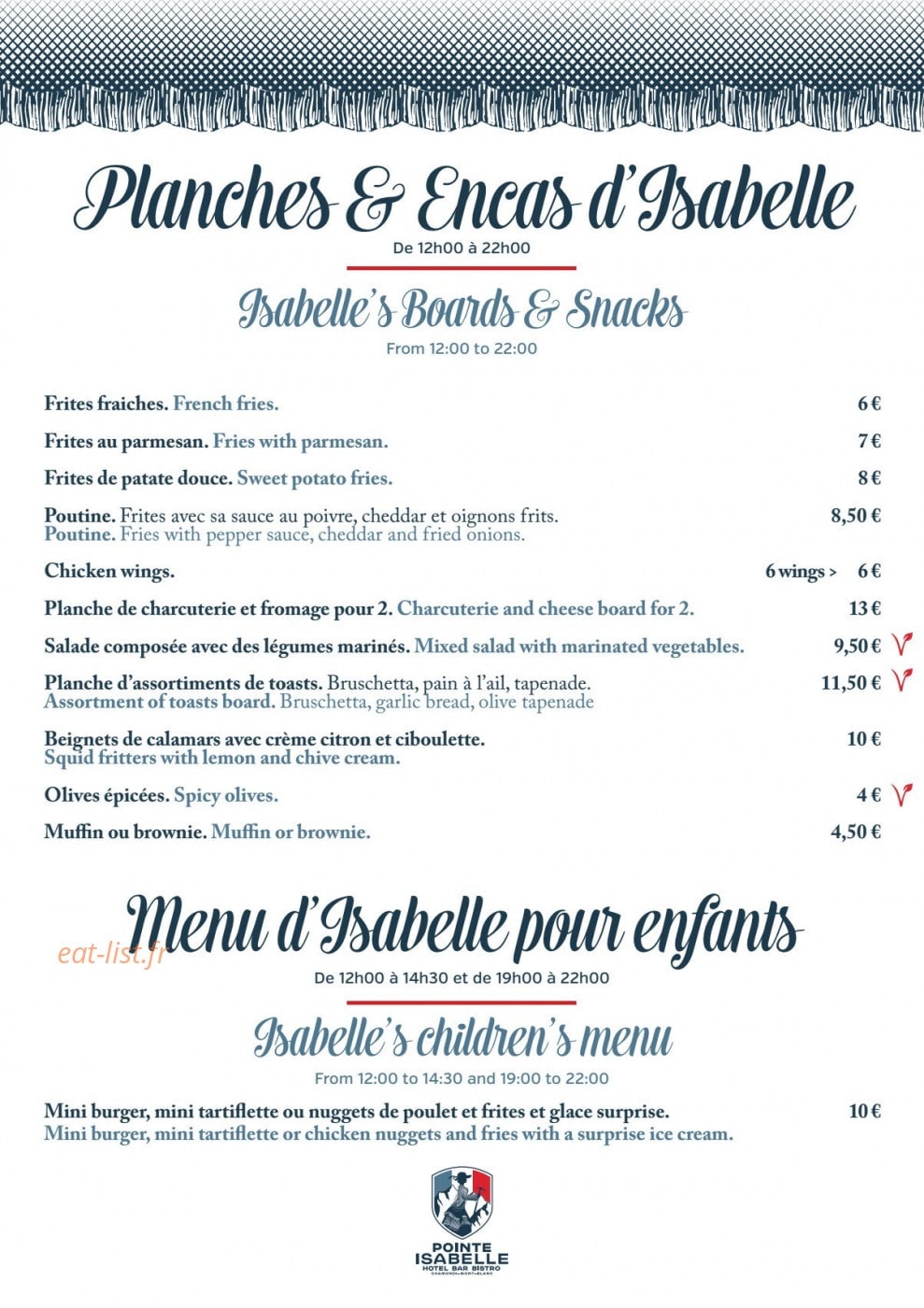 Pointe Isabelle — carte page 4
