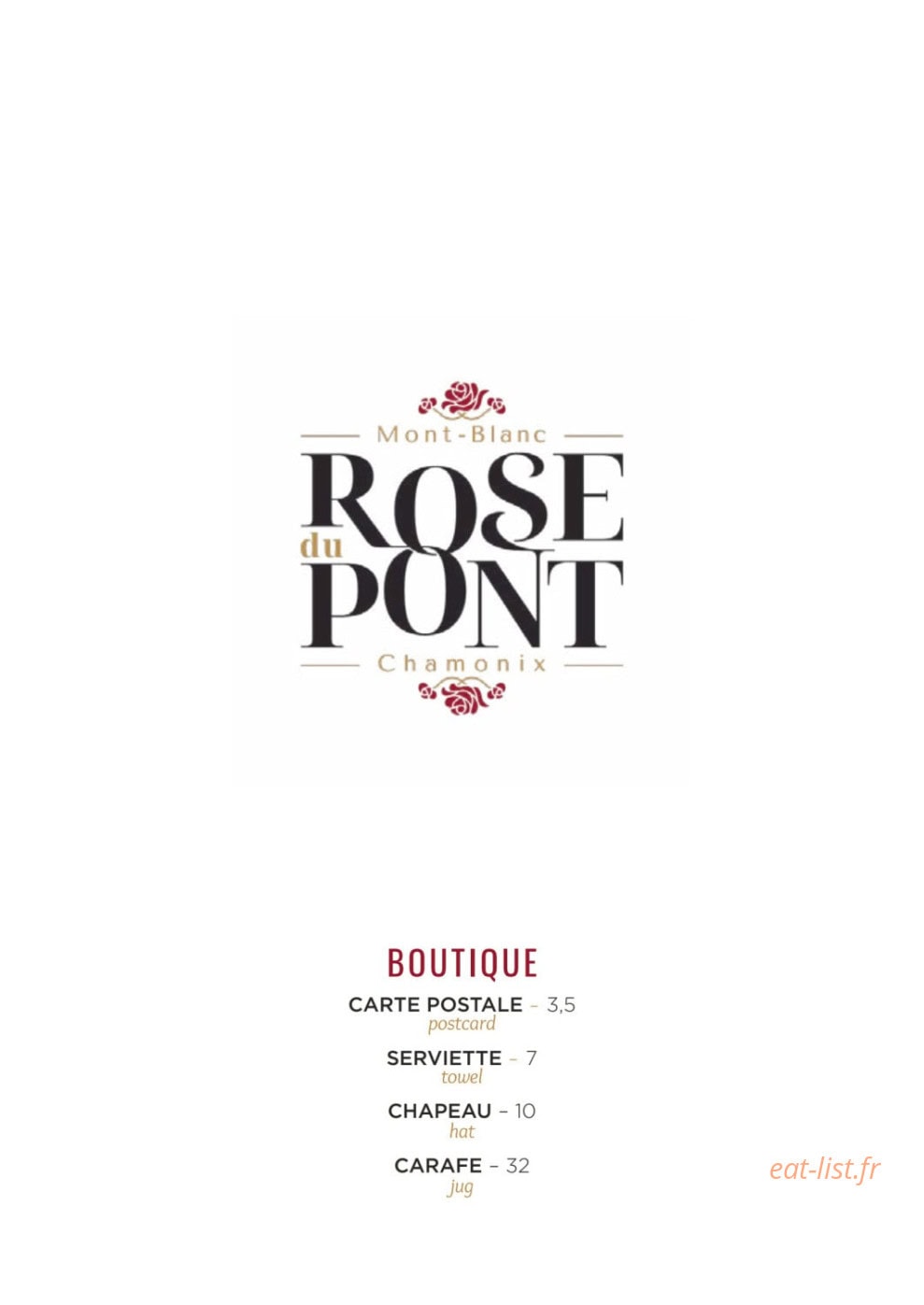 Rose Du Pont — carte page 1