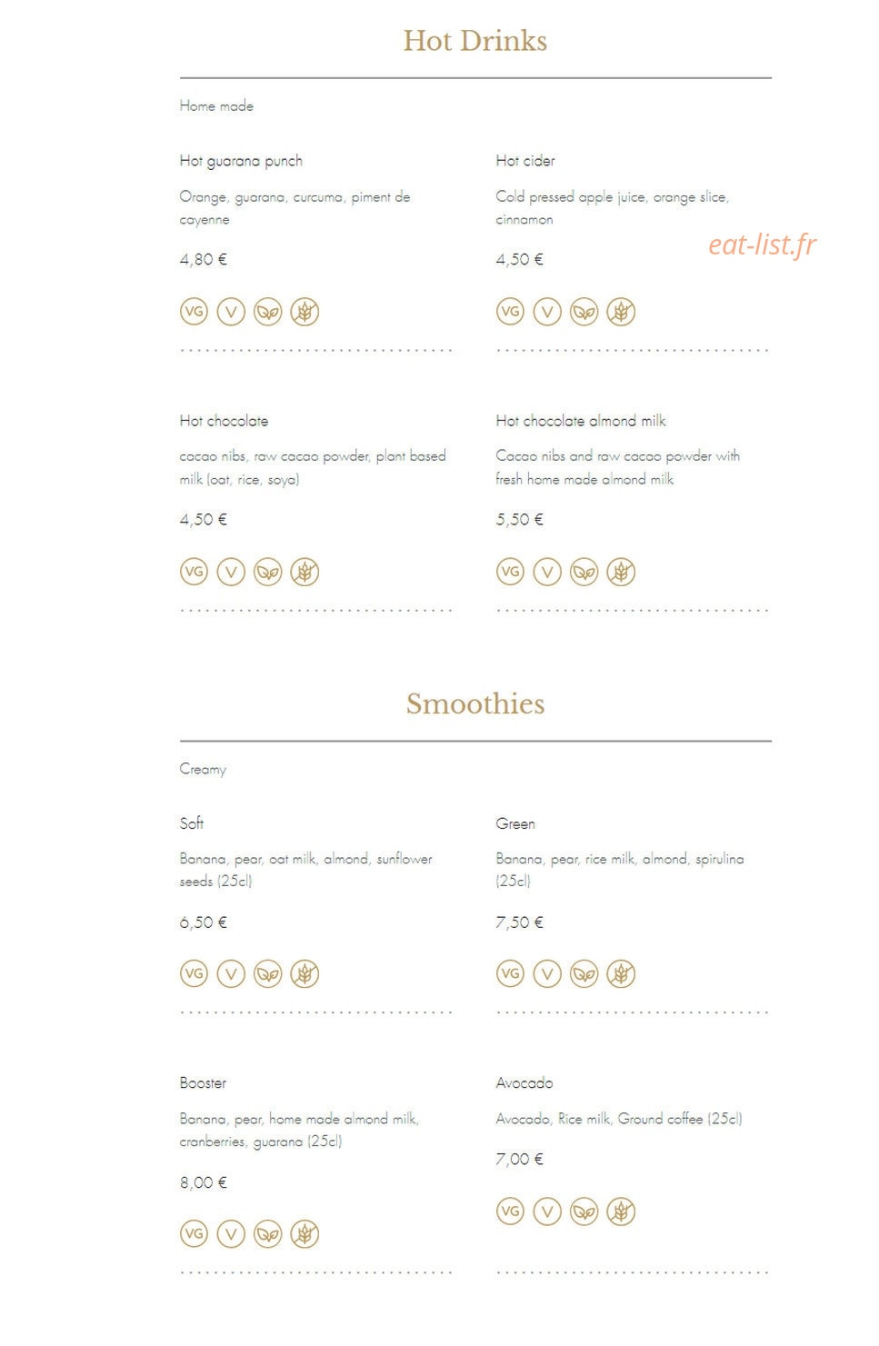 Sesame — carte page 1