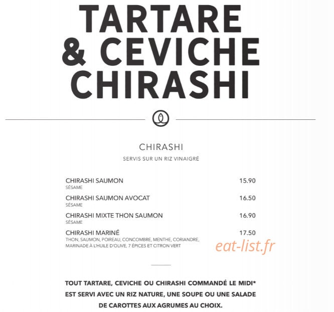 Sushi Shop — carte page 30