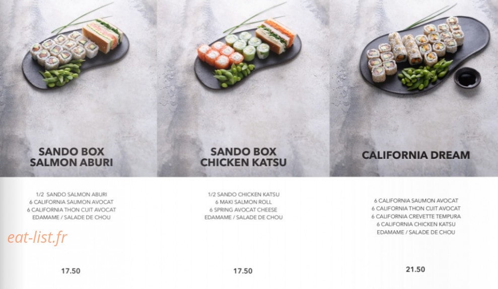 Sushi Shop — carte page 11