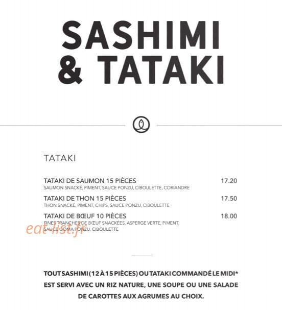 Sushi Shop — carte page 28