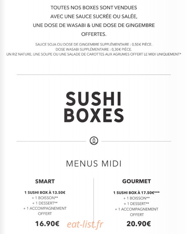 Sushi Shop — carte page 8