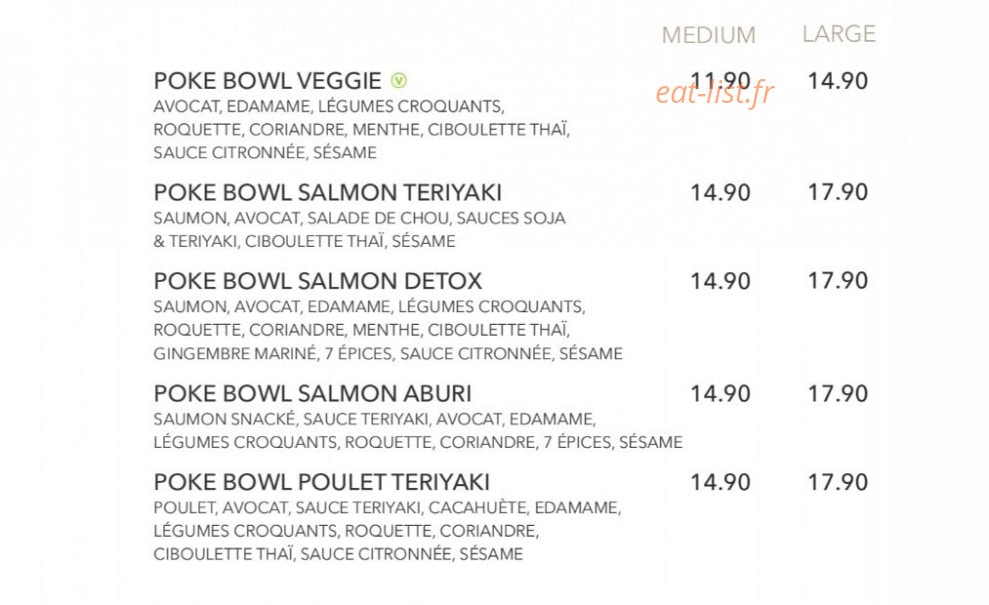 Sushi Shop — carte page 31