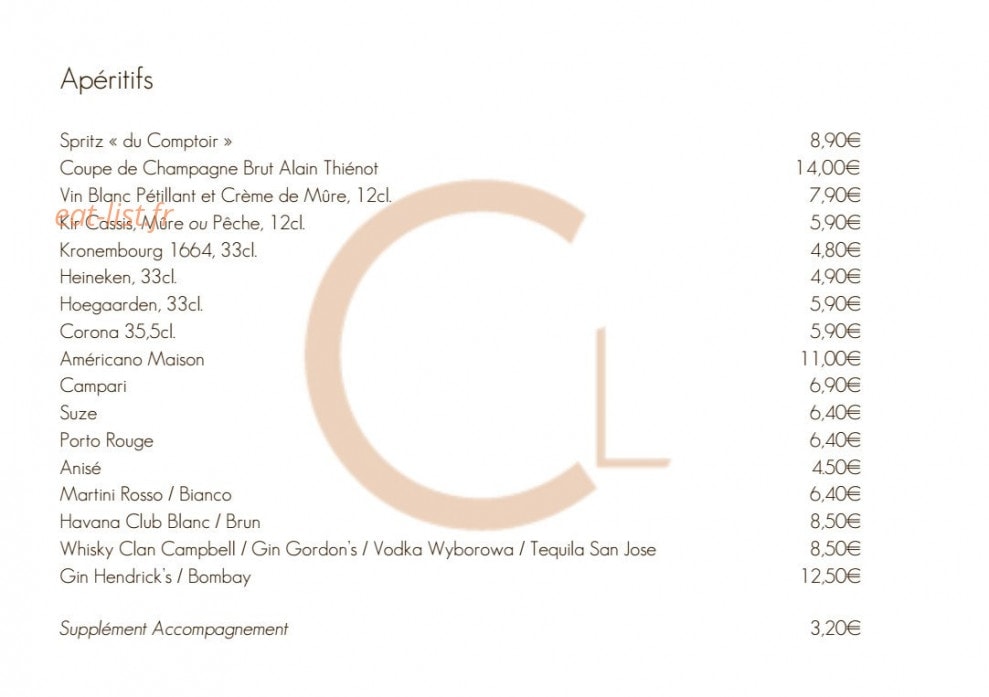 Comptoir du Lac — carte page 4