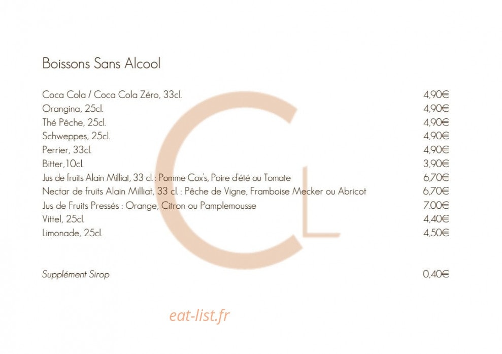Comptoir du Lac — carte page 13