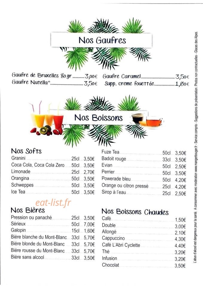 L'Abri Cyclette — carte page 2