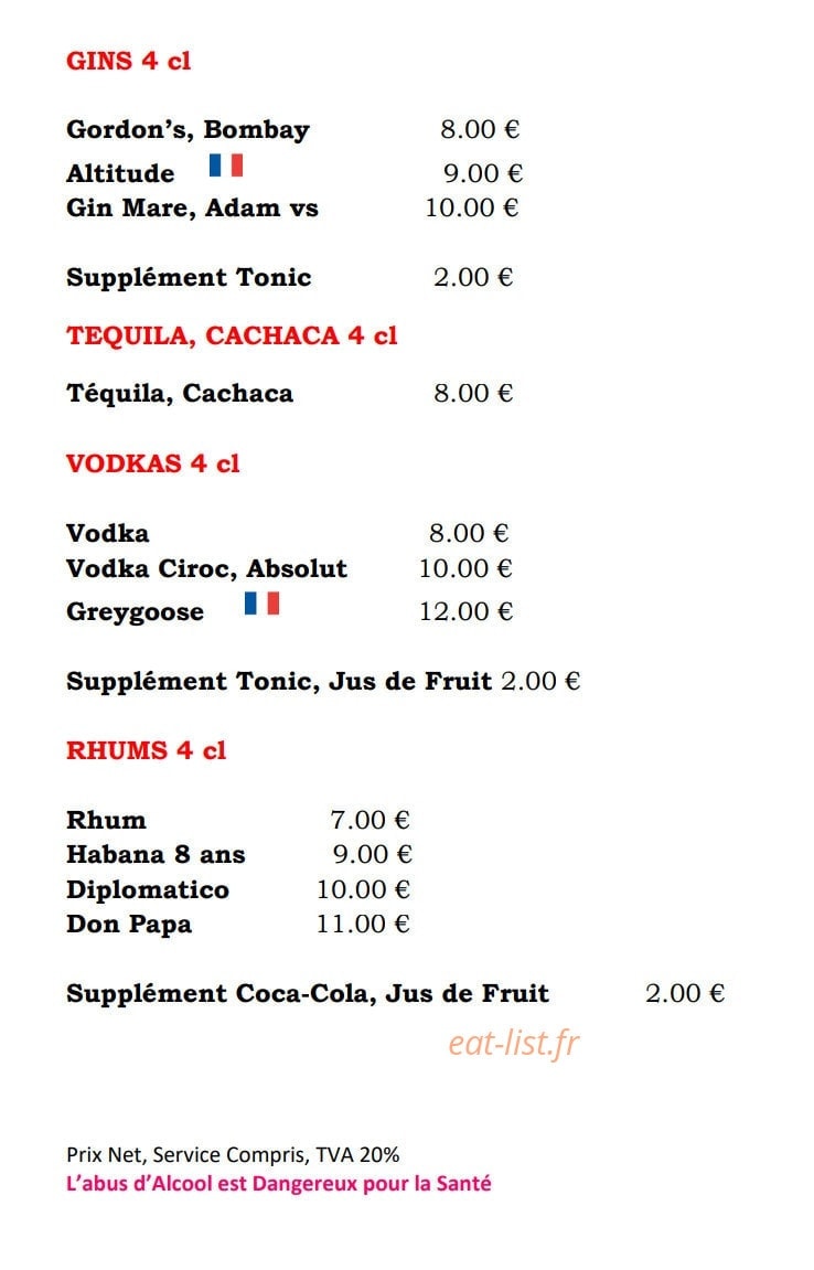 La Suite by John — carte page 9