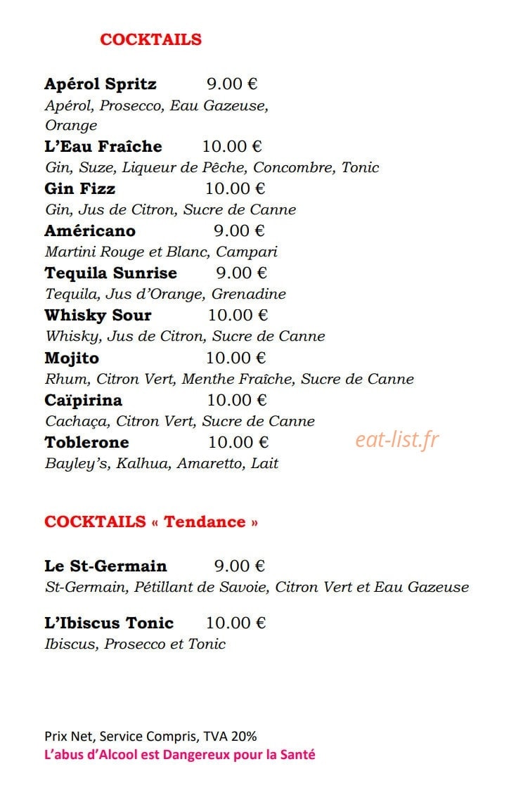 La Suite by John — carte page 11