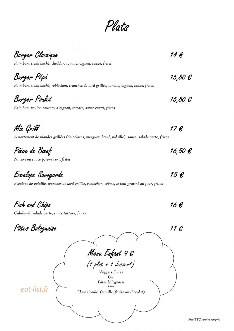 Le Moulin du Pépé — carte page 2