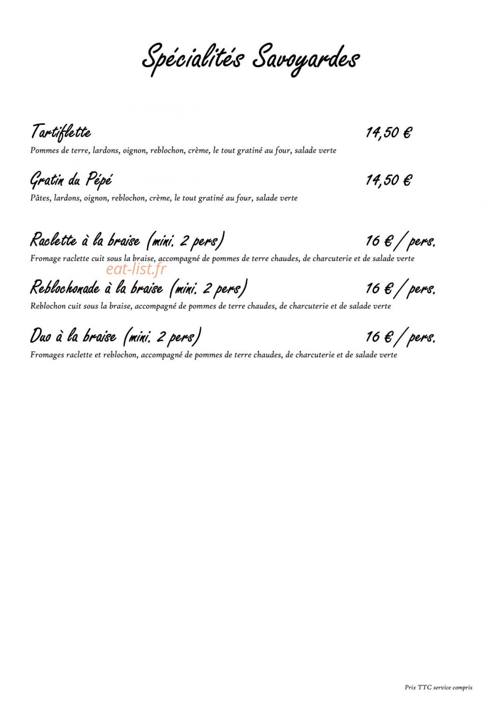 Le Moulin du Pépé — carte page 3