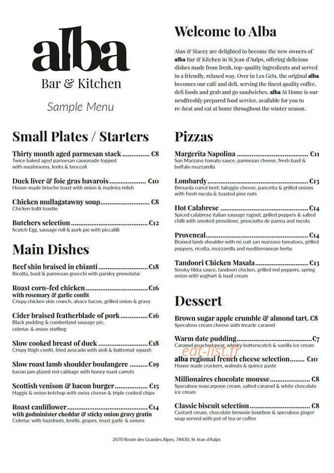 Alba — carte page 1